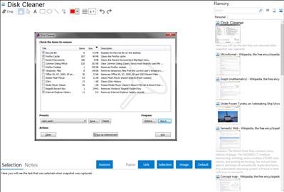 Disk Cleaner - Flamory bookmarks and screenshots