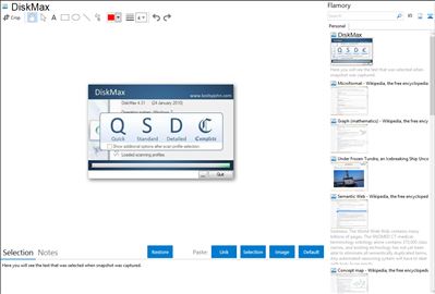 DiskMax - Flamory bookmarks and screenshots