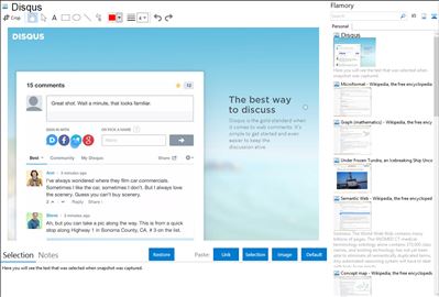 Disqus - Flamory bookmarks and screenshots