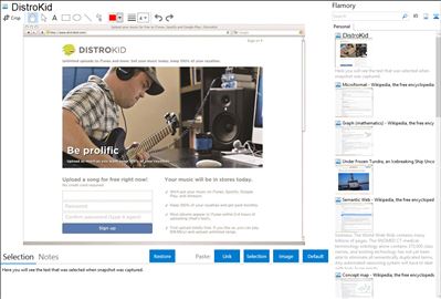 DistroKid - Flamory bookmarks and screenshots