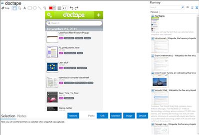 doctape - Flamory bookmarks and screenshots