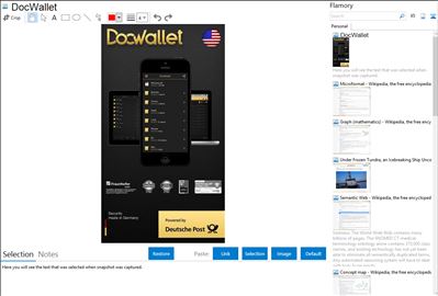 DocWallet - Flamory bookmarks and screenshots