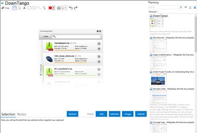 DownTango - Flamory bookmarks and screenshots