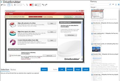 DriveScrubber - Flamory bookmarks and screenshots