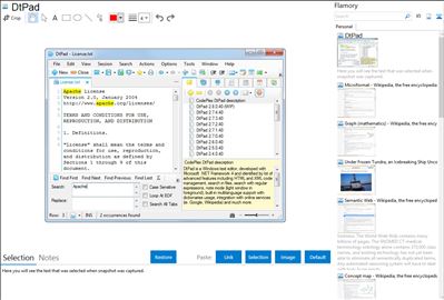 DtPad - Flamory bookmarks and screenshots