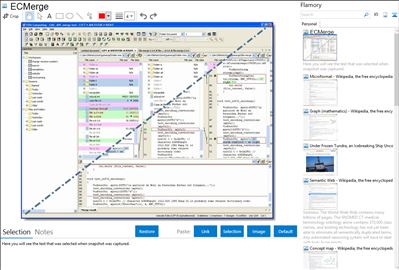 ECMerge - Flamory bookmarks and screenshots