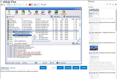 eMule Plus - Flamory bookmarks and screenshots