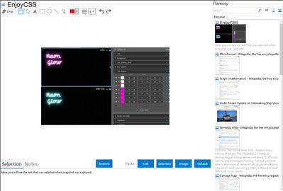 EnjoyCSS - Flamory bookmarks and screenshots