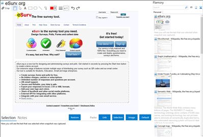 eSurv.org - Flamory bookmarks and screenshots