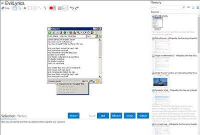 EvilLyrics - Flamory bookmarks and screenshots