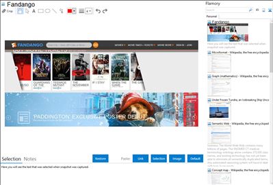 Fandango - Flamory bookmarks and screenshots