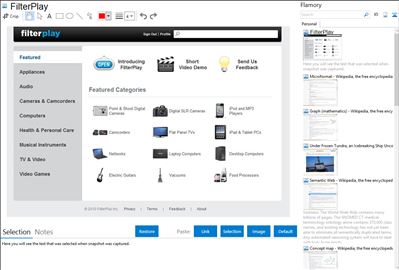 FilterPlay - Flamory bookmarks and screenshots