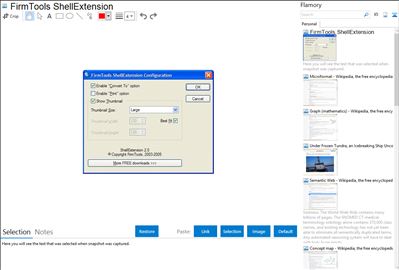 FirmTools ShellExtension - Flamory bookmarks and screenshots