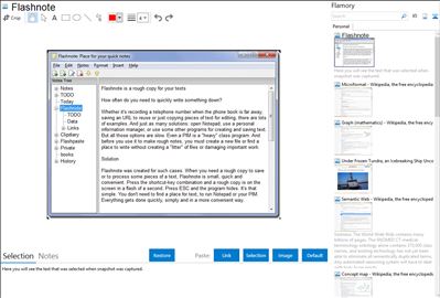 Flashnote - Flamory bookmarks and screenshots