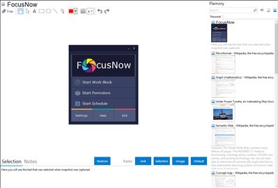 FocusNow - Flamory bookmarks and screenshots