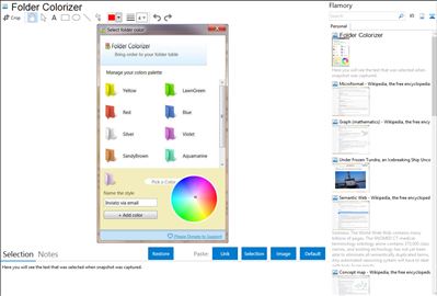 Folder Colorizer - Flamory bookmarks and screenshots