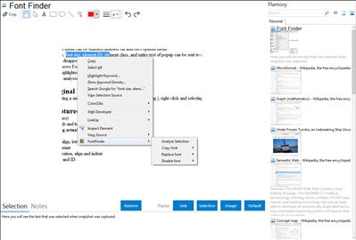Font Finder - Flamory bookmarks and screenshots