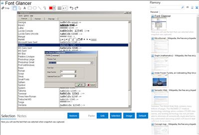 Font Glancer - Flamory bookmarks and screenshots