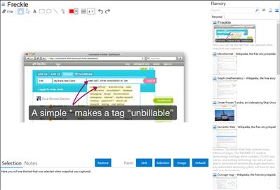 Freckle - Flamory bookmarks and screenshots