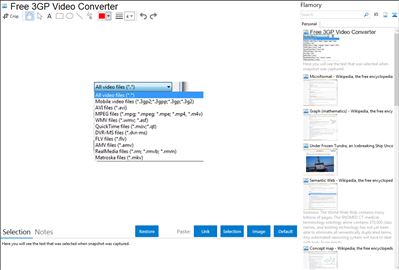 Free 3GP Video Converter - Flamory bookmarks and screenshots