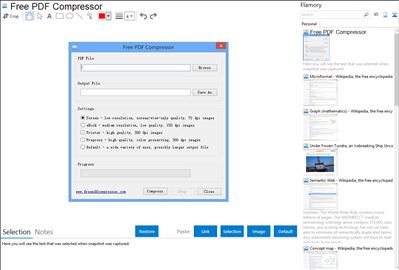 Free PDF Compressor - Flamory bookmarks and screenshots