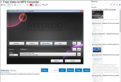 Free Video to MP3 Converter - Flamory bookmarks and screenshots