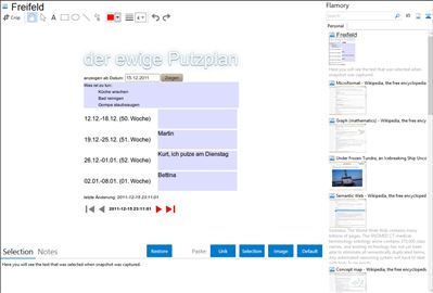 Freifeld - Flamory bookmarks and screenshots