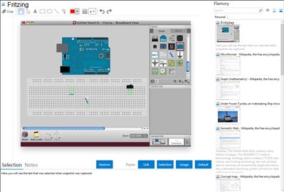 Fritzing - Flamory bookmarks and screenshots