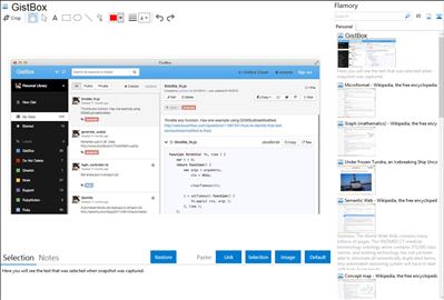 GistBox - Flamory bookmarks and screenshots