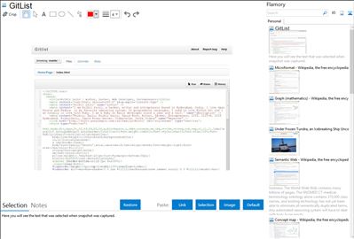 GitList - Flamory bookmarks and screenshots