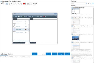 gMote for Windows - Flamory bookmarks and screenshots