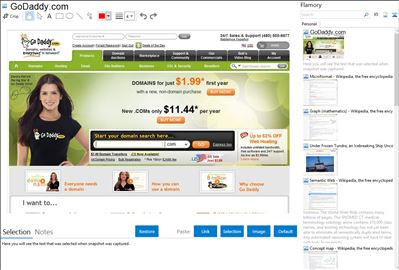 GoDaddy.com - Flamory bookmarks and screenshots