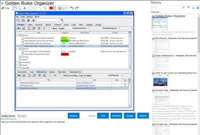 Golden Rules Organizer - Flamory bookmarks and screenshots