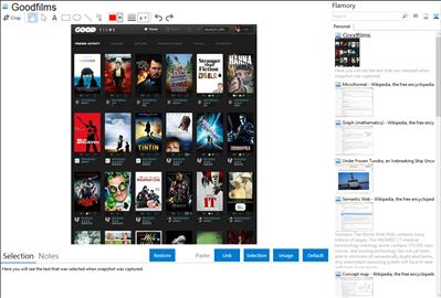 Goodfilms - Flamory bookmarks and screenshots