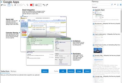 Google Apps - Flamory bookmarks and screenshots