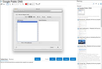 Google Public DNS - Flamory bookmarks and screenshots