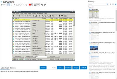 GPGshell - Flamory bookmarks and screenshots