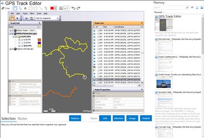 GPS Track Editor - Flamory bookmarks and screenshots