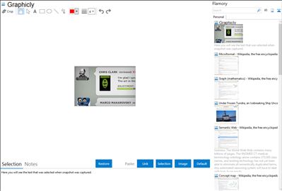 Graphicly - Flamory bookmarks and screenshots