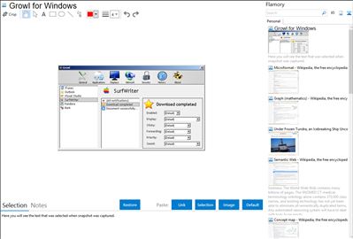 Growl for Windows - Flamory bookmarks and screenshots