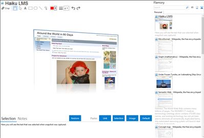 Haiku LMS - Flamory bookmarks and screenshots