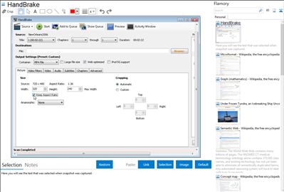 HandBrake - Flamory bookmarks and screenshots
