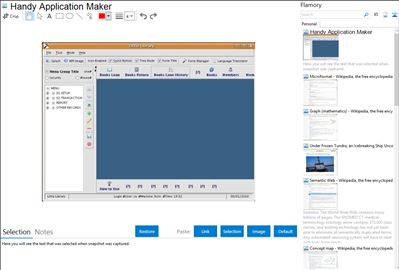 Handy Application Maker - Flamory bookmarks and screenshots