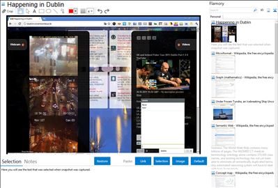 Happening in Dublin - Flamory bookmarks and screenshots