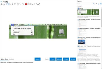 Hatta - Flamory bookmarks and screenshots