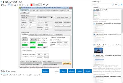 HDConvertToX - Flamory bookmarks and screenshots