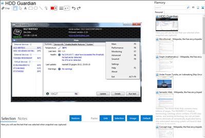 HDD Guardian - Flamory bookmarks and screenshots