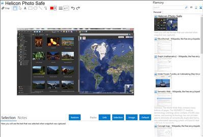 Helicon Photo Safe - Flamory bookmarks and screenshots