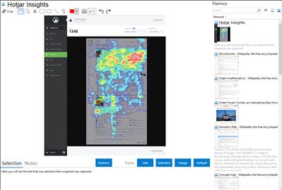 Hotjar Insights - Flamory bookmarks and screenshots
