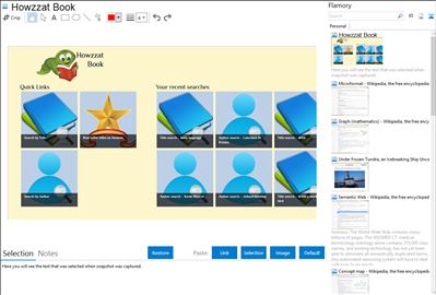 Howzzat Book - Flamory bookmarks and screenshots